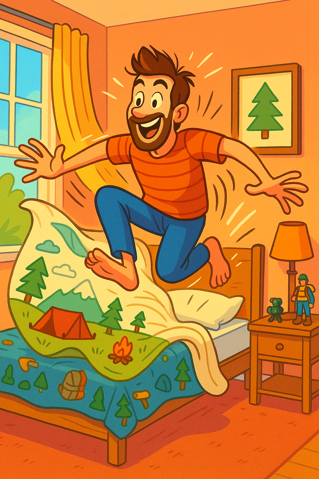 Jump out of bed and get going